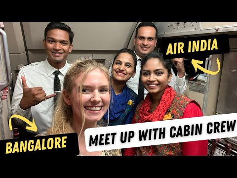 AIR INDIA CREW CALLED ME TO THE BACK! Bangalore hogthini ▹JenniJi