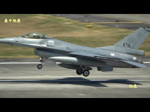 夏威夷迫降F-16A戰機修復 漢光演習中返台飛抵花蓮.