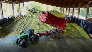 Maisernte 2024 🌽! Überdachtes Silo & 2 Häckselketten mit Fendt und JohnDeere Traktoren! 2/2