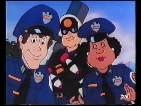 Loca academia de policía (1988) - Sintonía y muestra del doblaje castellano.