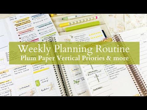 PLAN WITH ME | Weekly Reset Routine: Goals + Weekly Overview + Daily Planning