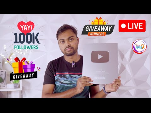 100K Celebration and Giveaway LIVE @TechApps Tamil