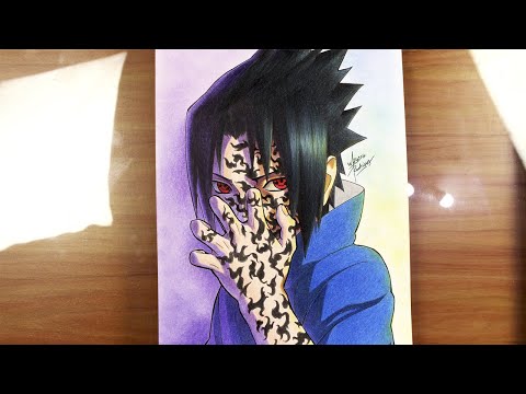 Drawing Sasuke Uchiha Curse Mark