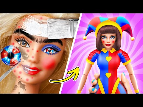 Barbie Was Adopted by Pomni?! 😱🤡 The Amazing Digital Circus Doll Makeover!