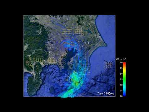 相模トラフ沿い地震の基盤地震動の伝播シミュレーション