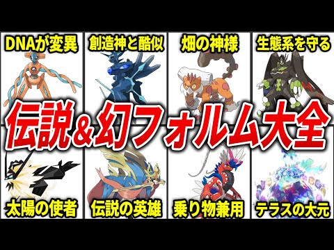 フォルムチェンジする伝説＆幻ポケモンを総まとめ【ポケモン解説】