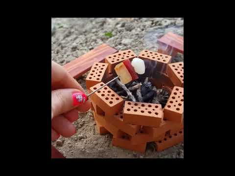 Mini BBQ / real mini cooking / mini food #minicooking #miniaturecooking #minifoods