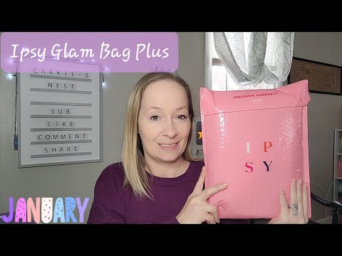 Ipsy Glam Bag Plus Unbagging for January 2022 • Happy Vibes #ipsy #ipsyglambag #unboxing