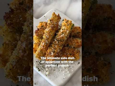 Air Fryer Zucchini Fries. Super crispy and crunchy!