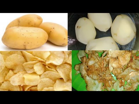 potato chips|Potato chips in Telugu|Hot & Crispy Potato Chips