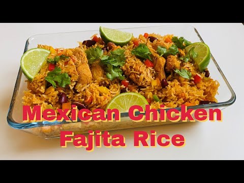 Mexican Chicken Fajita Rice | Maxican Rice Easy One Pot Recipe | Restaurat Style Mexican Rice