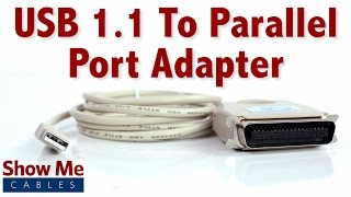 Easy To Use USB 1.1 To Parallel Port Adapter - Connect An Older Printer To Your Laptop #23-109-015