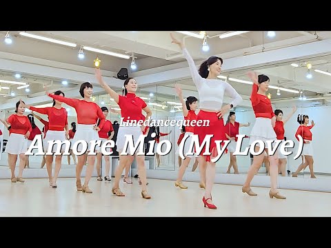 Amore Mio (My Love) Line Dance l Improver l 아모레 미오 라인댄스 l Linedancequeen l Junghye Yoon