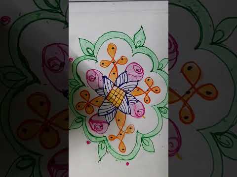 chinna chinna kolam.  Rangoli design #shorts kolam #easy rangoli #rangoli# small kolam design