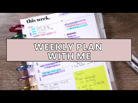 Weekly Plan With Me | How To Use A Planner