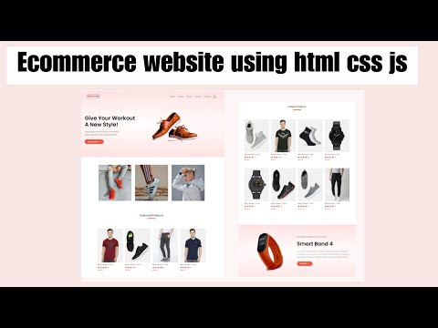 How To Make Ecommerce Website Using HTML And CSS  | Create e-Commerce Website