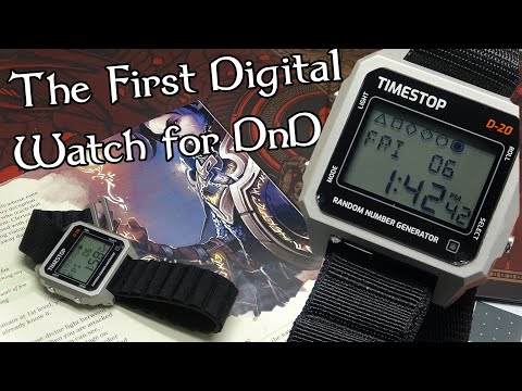 The First Digital TTRPG Watch - Stainless Steel D-20 Watch by Timestop