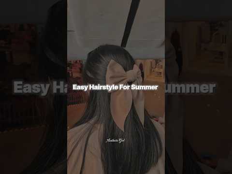 Easy Hairstyle For Summer 🏝️ 🧝🏻‍♀️#hairstyles #hair #summer #hairstyle