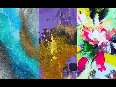 3 Abstract Paintings Demo COLOR BLAST ! Unleash your Freedom of Impression. #abstractpainting #art