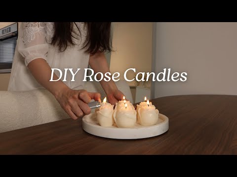 How To Make Rose Candles