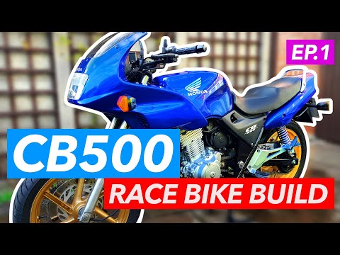 Honda CB 500 road to race bike build (part 1) walkaround and teardown pc32 pc32s 93-01