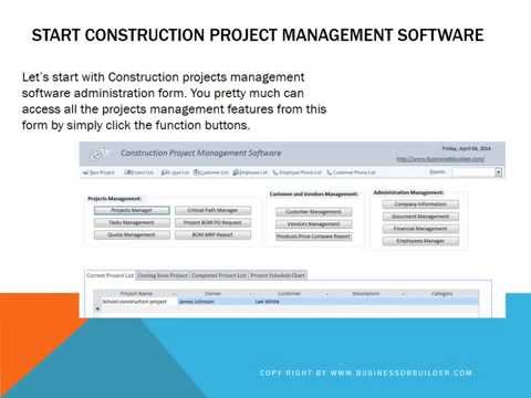 Construction project management software