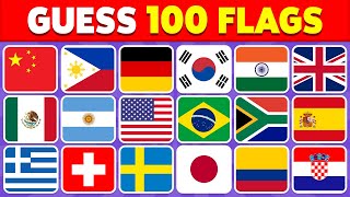 🚩 Guess the Country by the Flag Quiz 🌎 | Can You Guess 100 Flags?