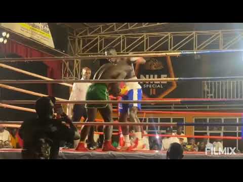 DAVID Ssemujju 'The Animal' KOs Tanzania's Kennedy Ayoo In The 4th Round.