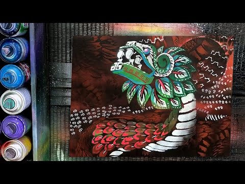 Mexican God | Quetzalcóatl by Spray Art Eden