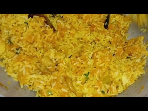 Carrot Rice || క్యారెట్ రైస్ || లంచ్ బాక్స్ కోసం ఈజీ & టేస్టీ గా 5 ని || లో 😋👌  || Lunch Box Recipe