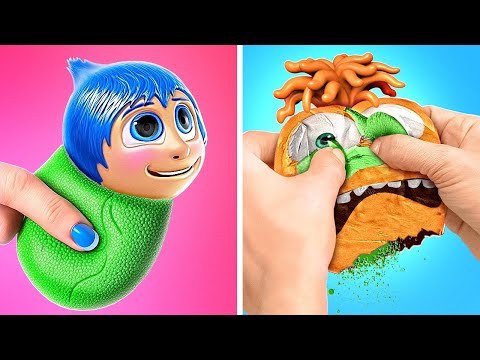 INSIDE OUT 2 Squishy Fidgets 😁😡😲 *Cat Controls My Emotions*