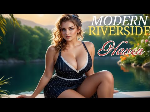 Modern Riverside Haven – Chic & Trendy Music Video| Ai Lookbook Video