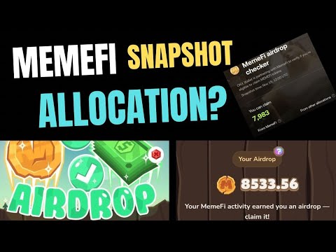 Memefi Snapshot Done | Memefi Coin Airdrop Allocation | Memefi Coin Airdrop Update