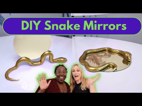 DIY Whimsigoth Snake Mirror & More Halloween Decor | Easy Clay DIY