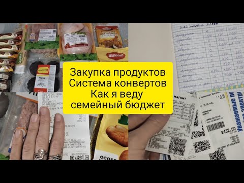 Закупка продуктов . Система конвертов , как я веду семейный бюджет