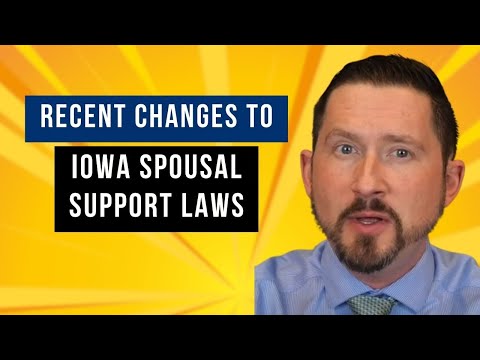 Changes to Iowa Spousal Support