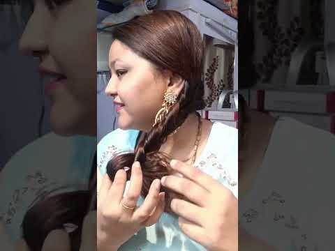 Test Easy braid hack। #trending #viral