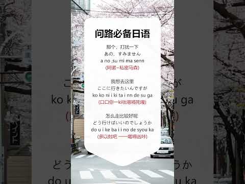 第306集 | #日语 #学日语 #零基础学日语 当你在日本旅游迷路了~怎么说最合适？ #shorts