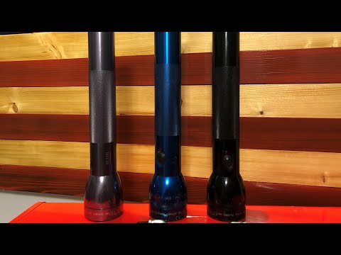 Maglite 3D Comparison - Incandescent vs LED vs ML300L