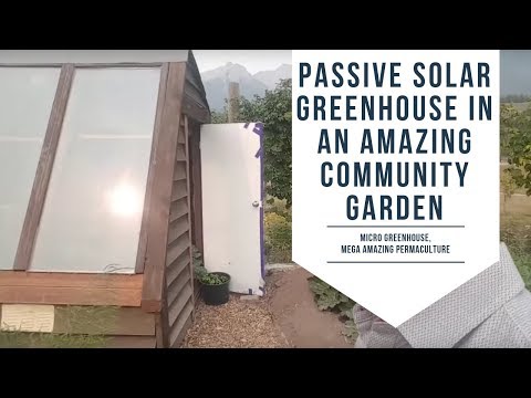 Micro Passive Solar Greenhouse in an Amazing Community Garden