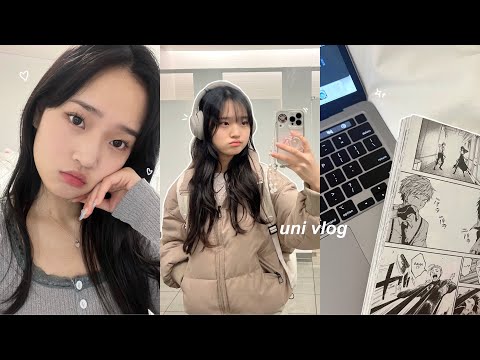 uni vlog: 8:30am classes, cooking by myself, daily student routine, lots of eating