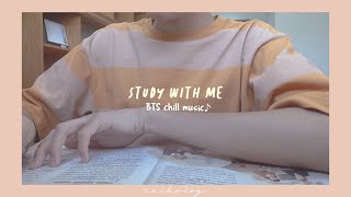 Study with me📖BTS lofi music/40min｜和我一起讀書吧｜neckvlog