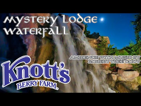 Mystery Lodge Waterfall at Knott's Berry Farm