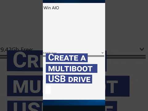 How to create a multiboot USB drive with Windows 7, 8 and 10, and Ubuntu operating system #shorts