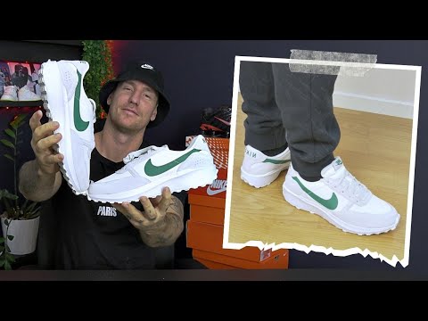 Unboxing/Reviewing The Nike Waffle Nav Shoes (On Feet)