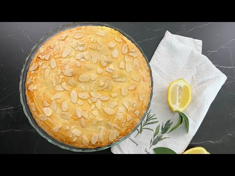 Ricotta Pie with Canned Peaches