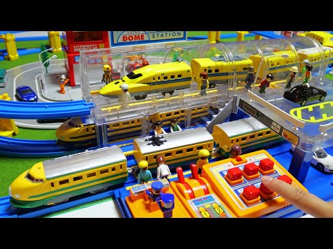 Old and new Doctor Yellow Town ☆ Tomica Town & transparent announcement station