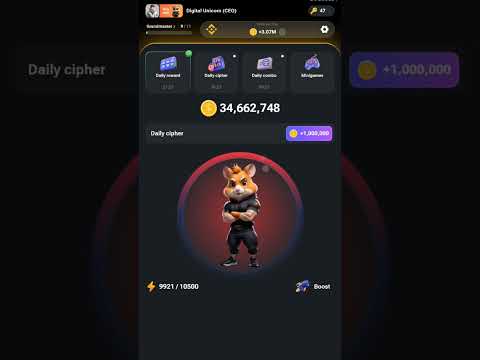 Hamster Kombat Daily combo today ∆ Hamster Kombat ka daily cipher kya hai » Aaj ka daily combo 13