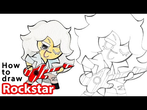 How to draw Rockstar | Cookie Run Kingdom | Coloring included