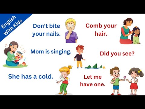 Speak English With Kids | Spoken English for kids | Daily use English sentences